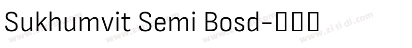 Sukhumvit Semi Bosd字体转换